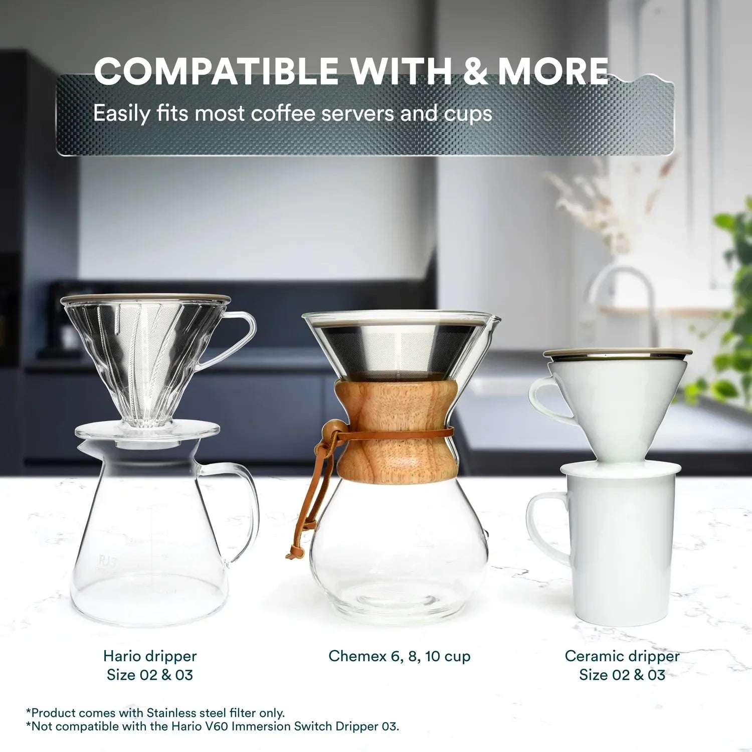 Stainless Steel Coffee Filters - Coffee Accessories | Altohaus