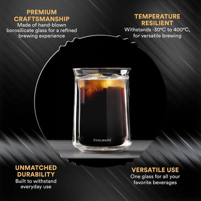 Double Wall Coffee Tasting Glass - 350mL/12oz - Cups | Altohaus