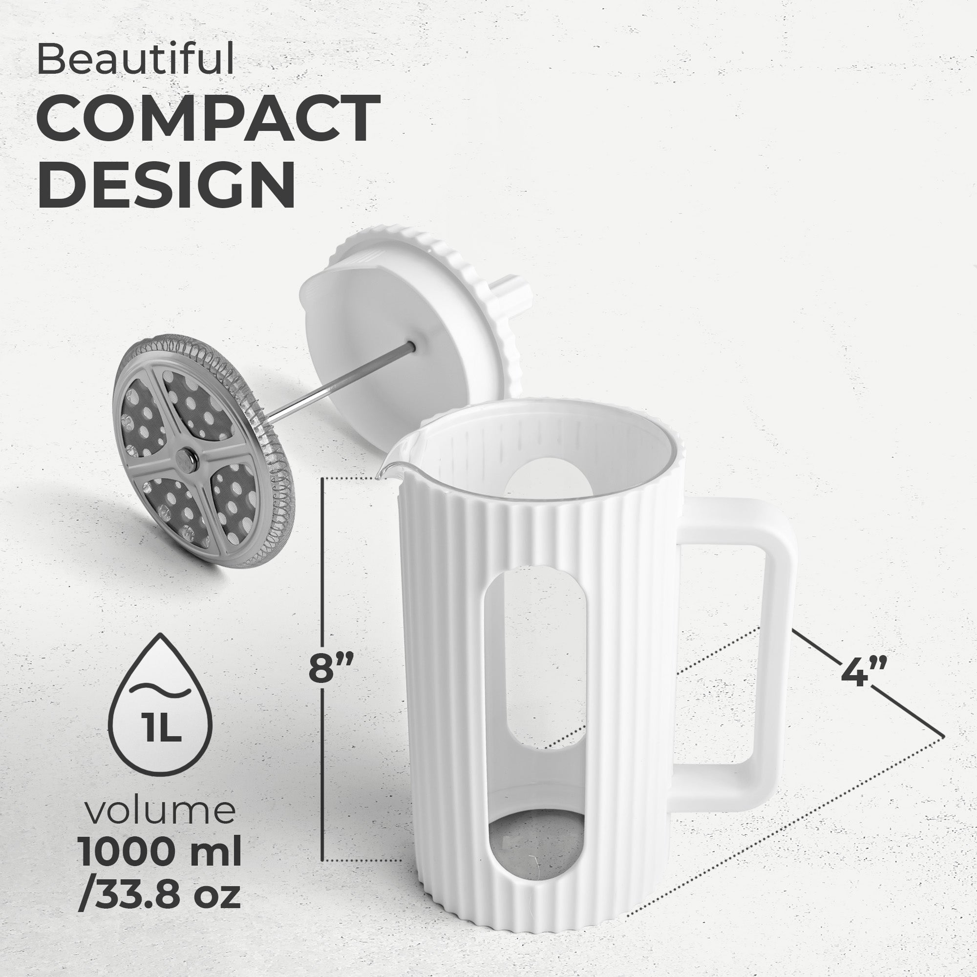 Glass French Press (800ml), KF1114 - Brewers & Pour - Over | Altohaus