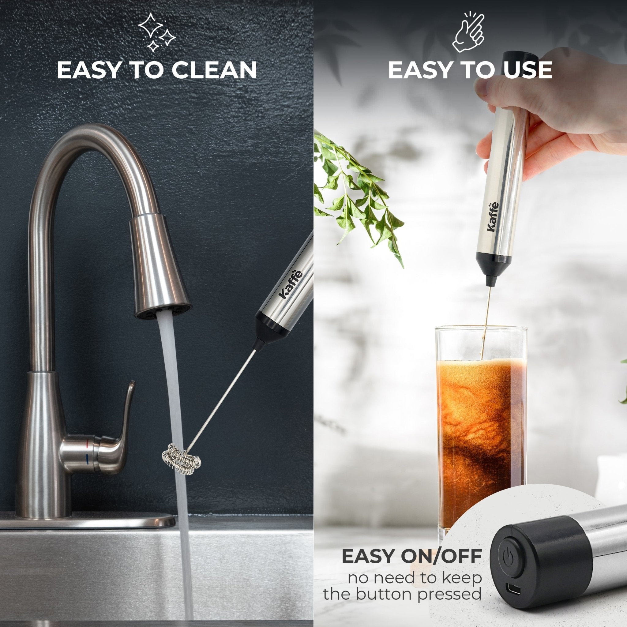 Handheld Milk Frother (USB Rechargeable), KF6022 - Milk Frothers | Altohaus