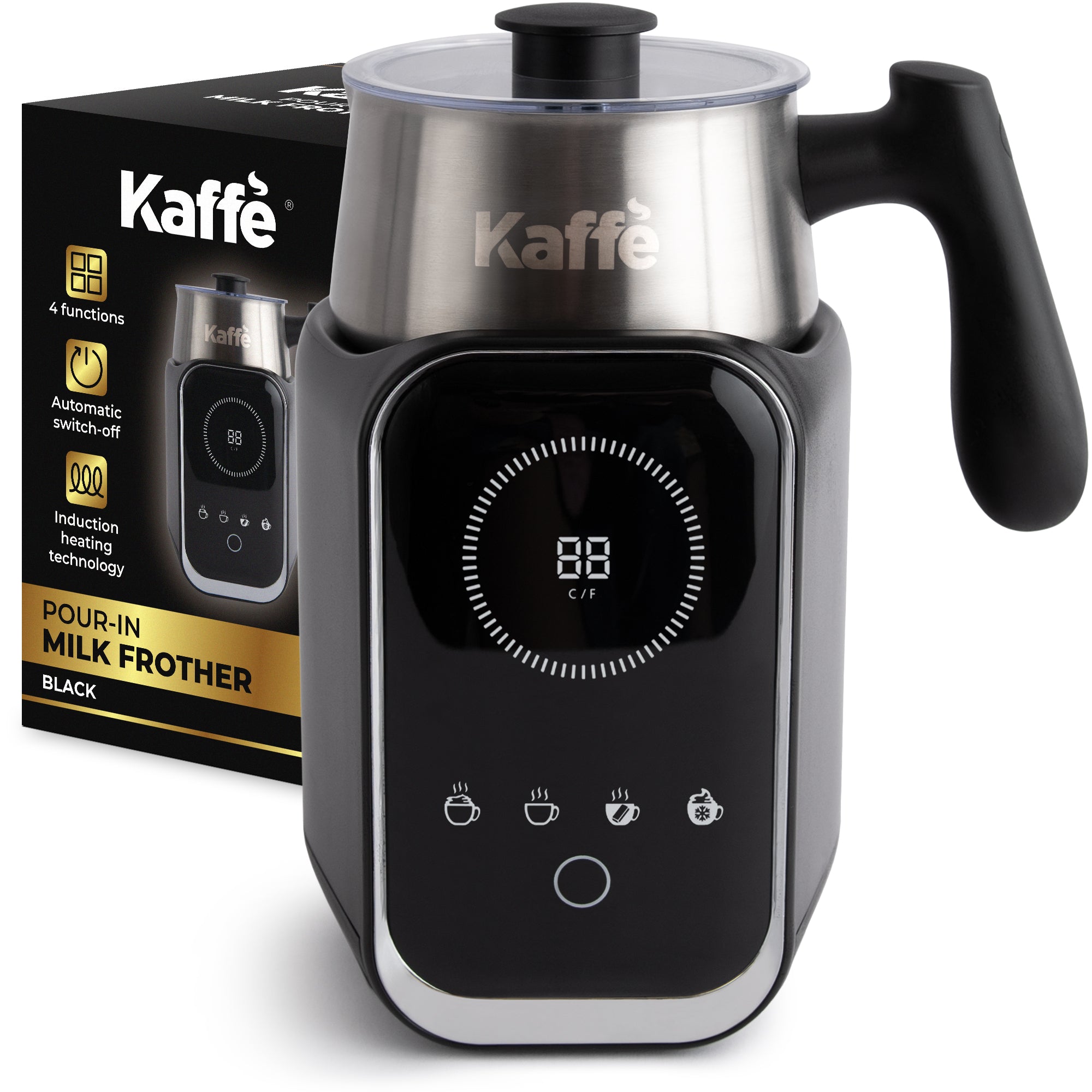 Pour - in Premium Milk Frother w/ Digital Screen, KF6075 - Milk Frothers | Altohaus