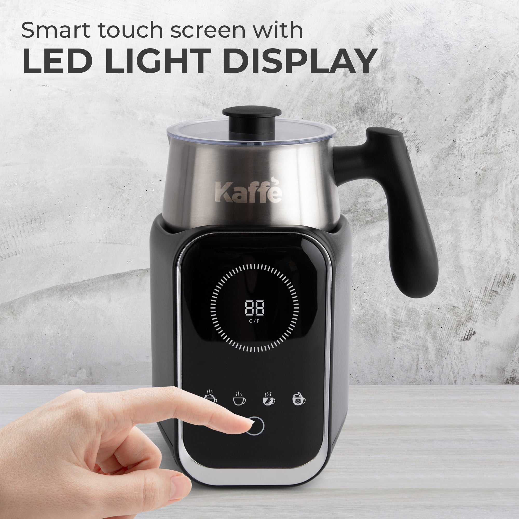 Pour - in Premium Milk Frother w/ Digital Screen, KF6075 - Milk Frothers | Altohaus