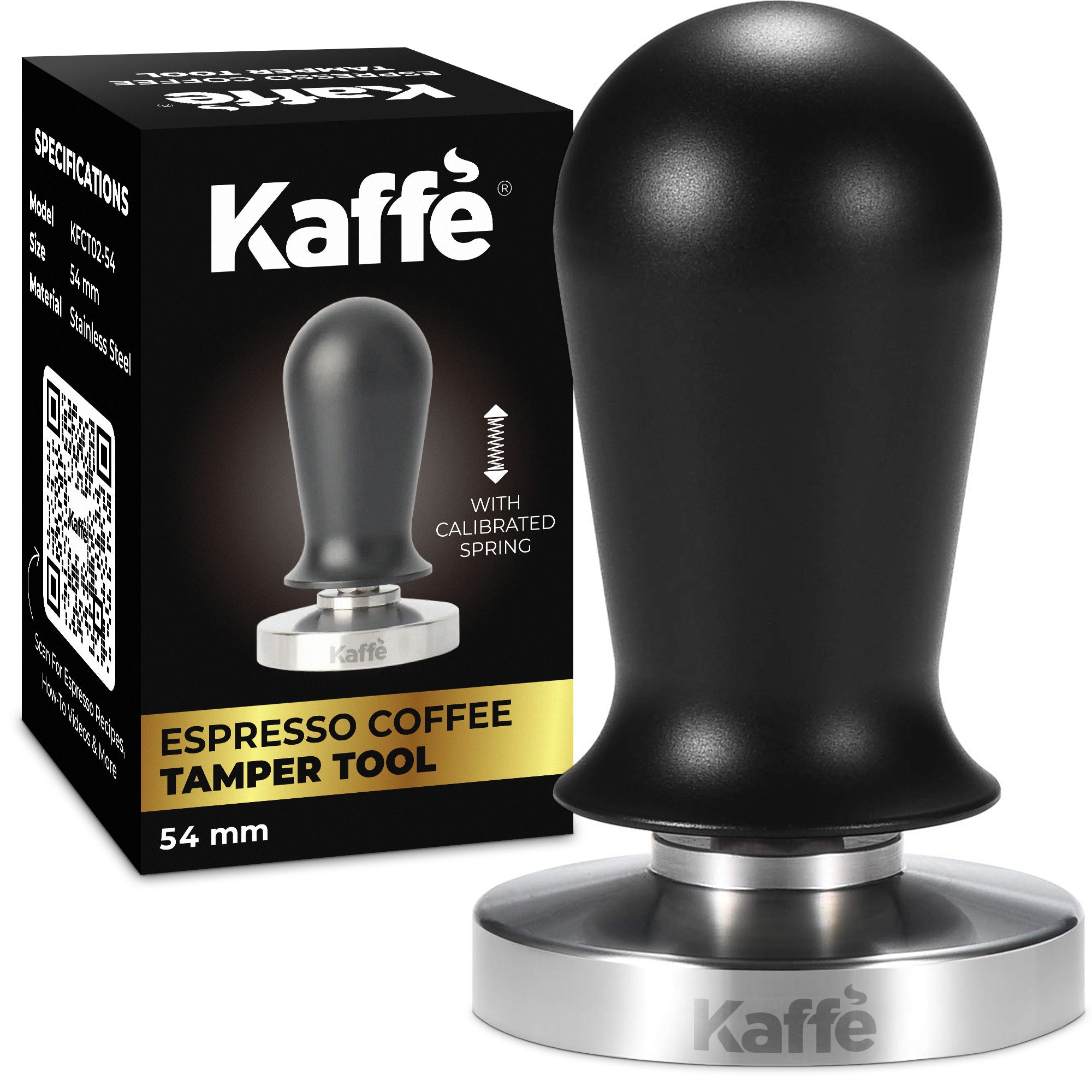 Espresso Tamper with Spring, 54mm, KFCT02 - 54 - Espresso Tools | Altohaus