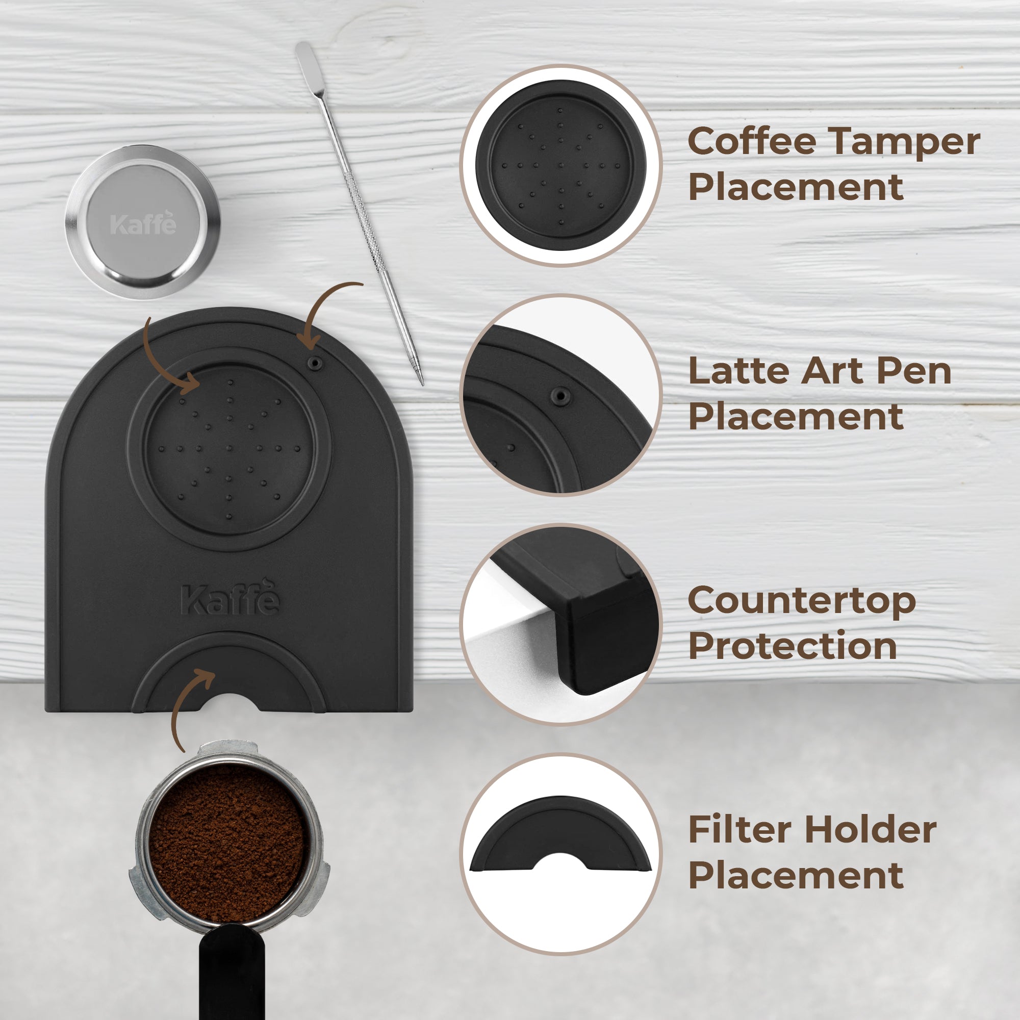 Espresso 2 - in - 1 Tamping Mat, KFTM02 - Espresso Tools | Altohaus