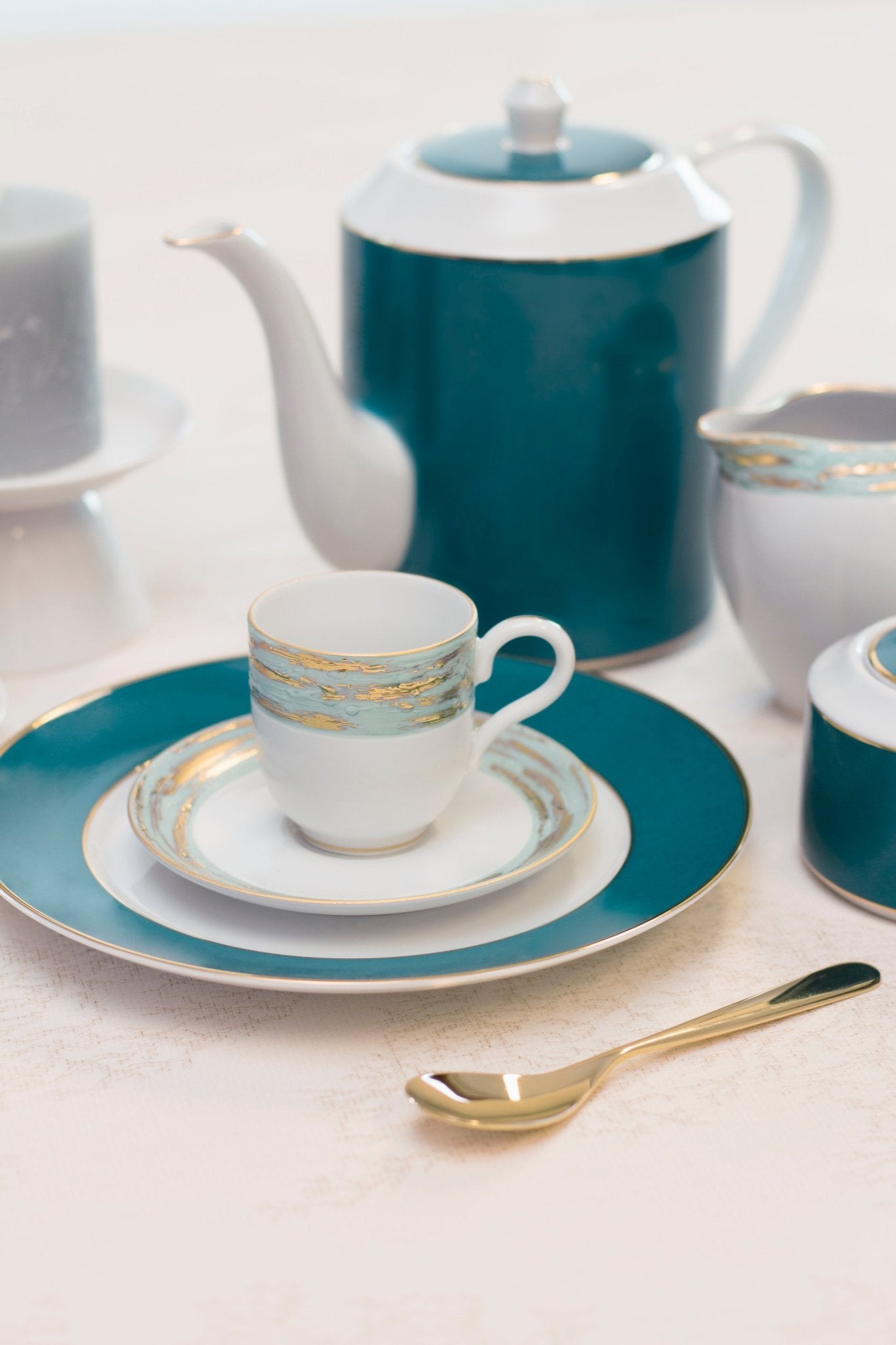 Louise Espresso Cup + Saucer (Set of 4) - Cups & Drinkware | Altohaus