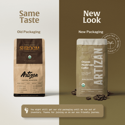 Organic Mushroom Coffee Fusion - Lion's Mane & Chaga - Beans & Ground | Altohaus