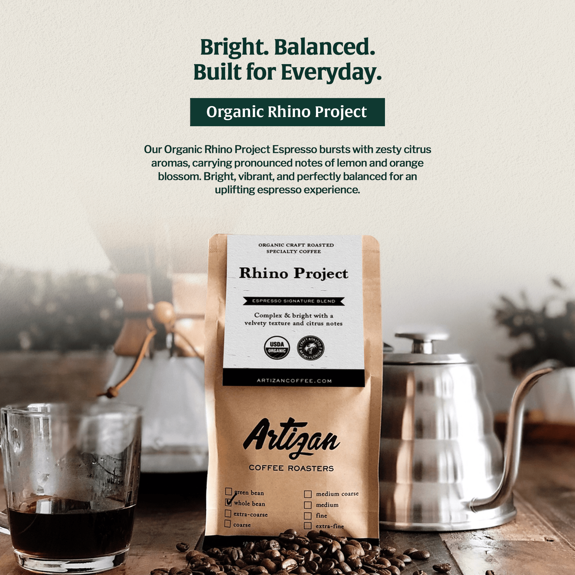 Organic Rhino Project - Beans & Ground | Altohaus