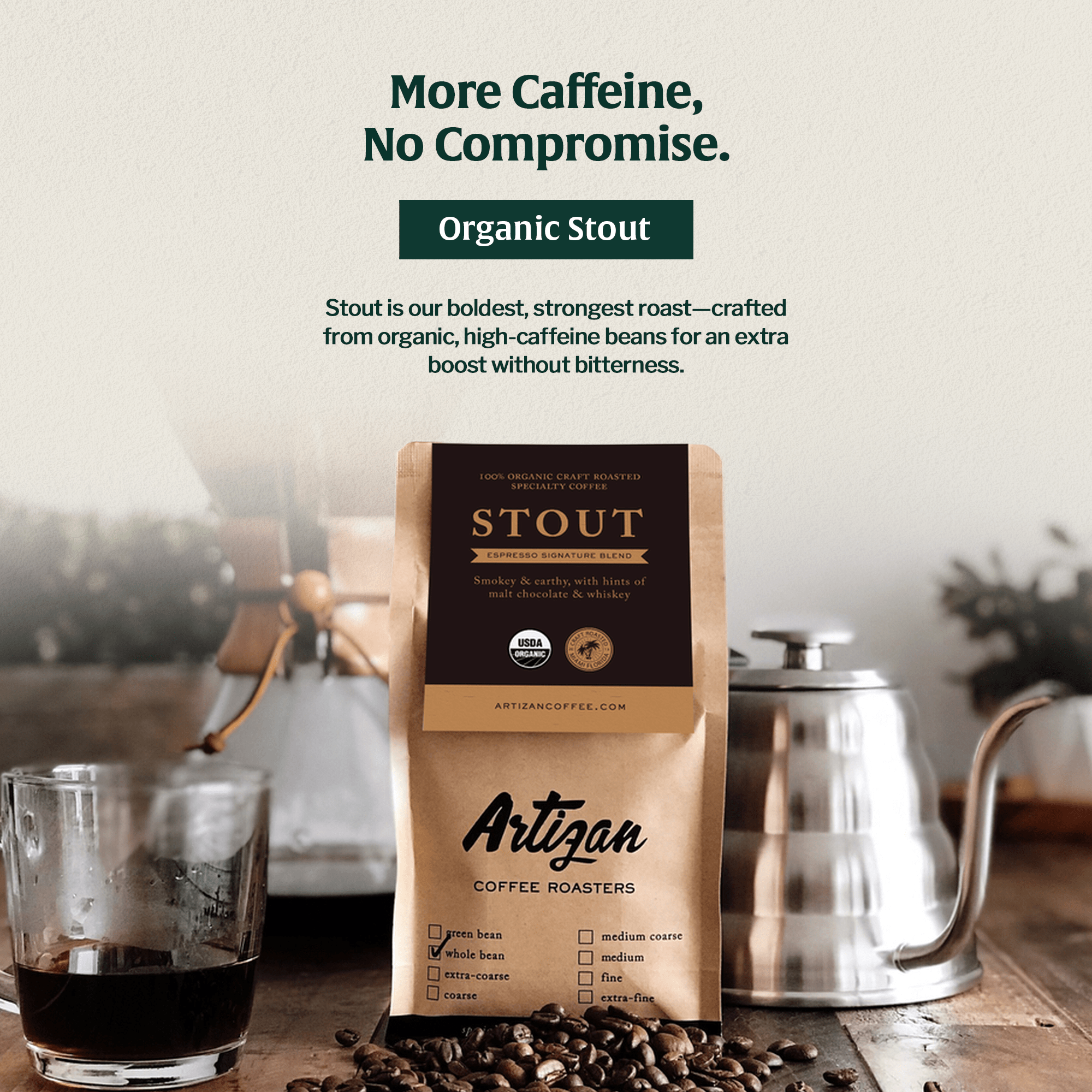 Organic Stout - Beans & Ground | Altohaus