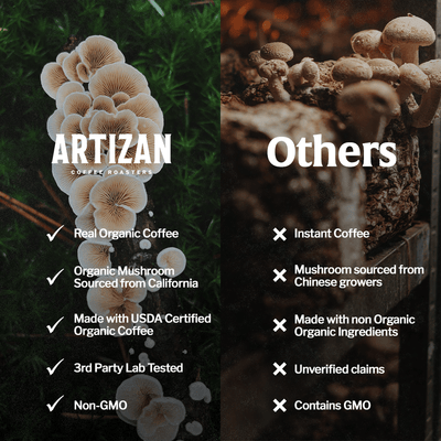 Organic Mushroom Coffee Fusion - Lion's Mane & Chaga - Beans & Ground | Altohaus
