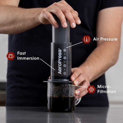 AeroPress Coffee Maker - The Original 3 - in - 1 Coffee Brewer for Home, Travel & Adventure - Brewers & Pour - Over | Altohaus