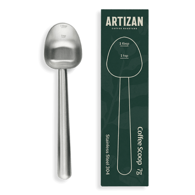 Artizan Coffee 1 Tbsp Coffee Measuring Scoop, Stainless Steel Copper Scoop for Ground Coffee, Beans, Tea & More - 7g, 17 cm Long Handle - Barista Tools | Altohaus
