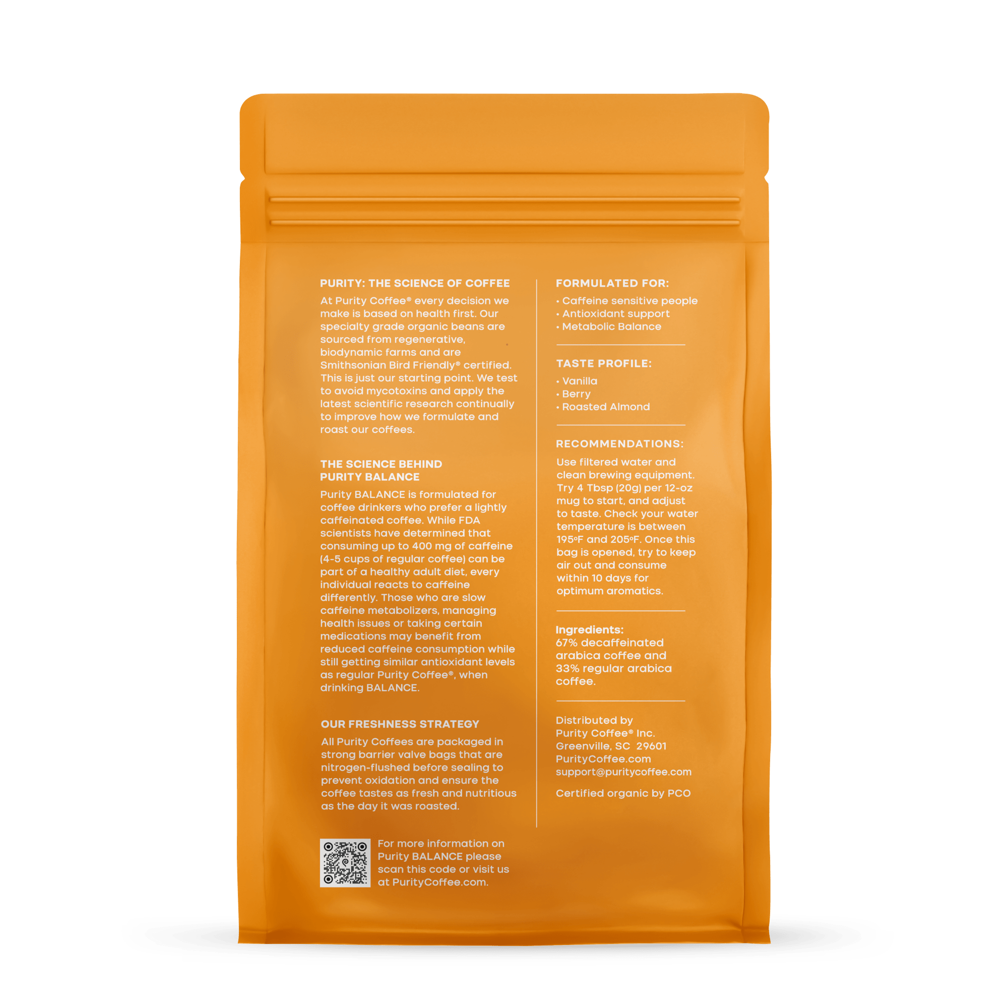 BALANCE: ²/₃ Decaf Whole Bean Coffee - Whole Bean Coffee | Altohaus