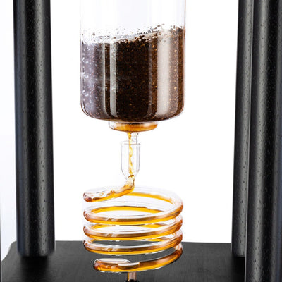 Yama Glass Cold Brew Tower – Black Straight Frame – 25 Cup (100 oz) - Cold - Brewer | Altohaus