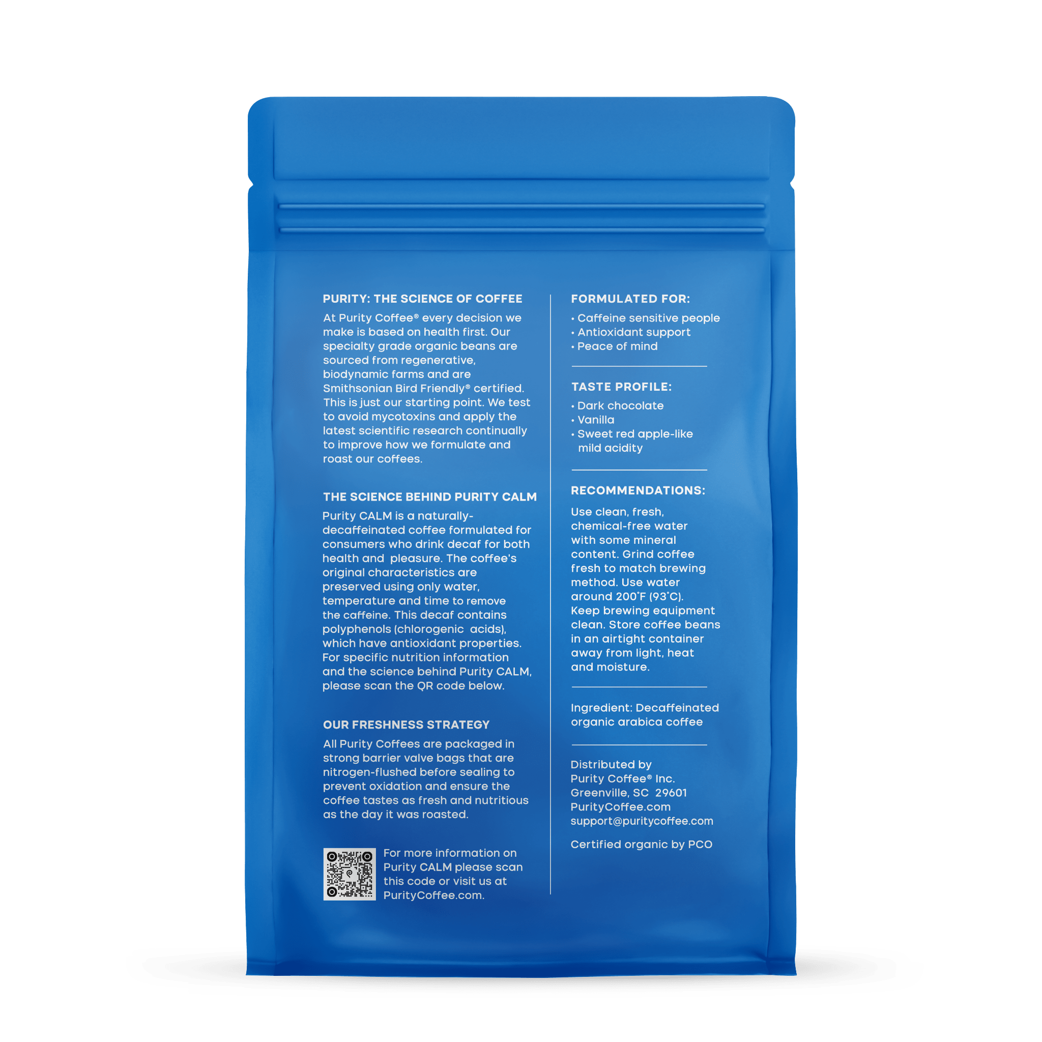 CALM: Decaf Whole Bean Coffee - Whole Bean Coffee | Altohaus