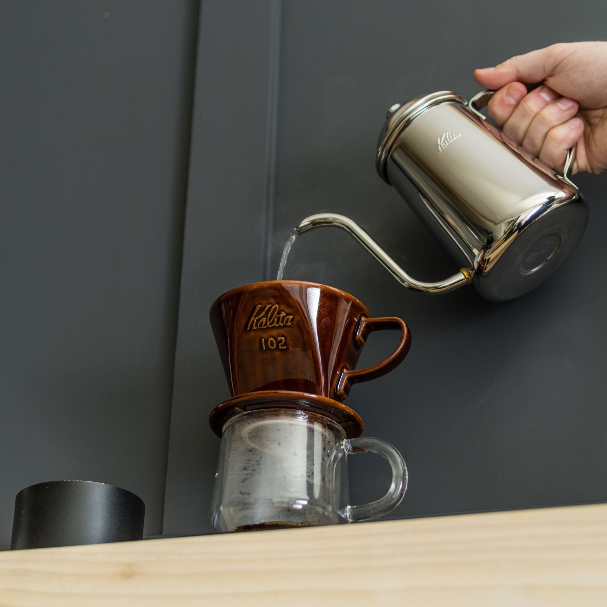 Kalita Style 102 Ceramic Coffee Dripper - Brown - Pour - Over Dripper | Altohaus
