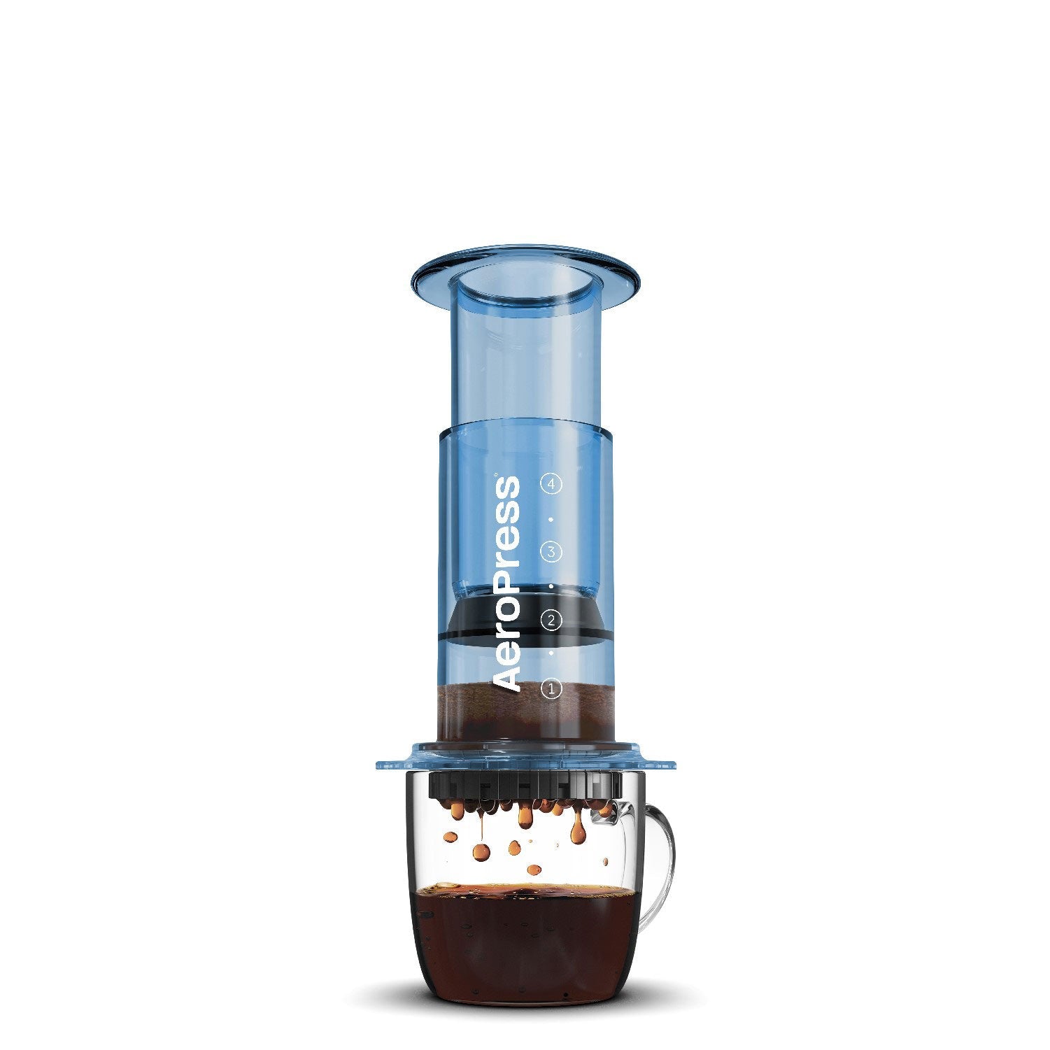 AeroPress Clear Coffee Maker - Blue - Coffee Brewer | Altohaus