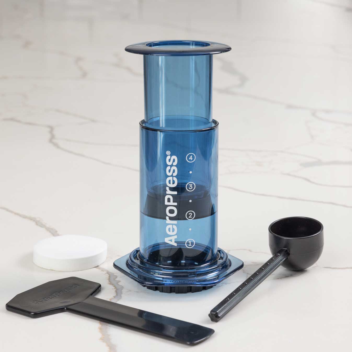 AeroPress Clear Coffee Maker - Blue - Coffee Brewer | Altohaus