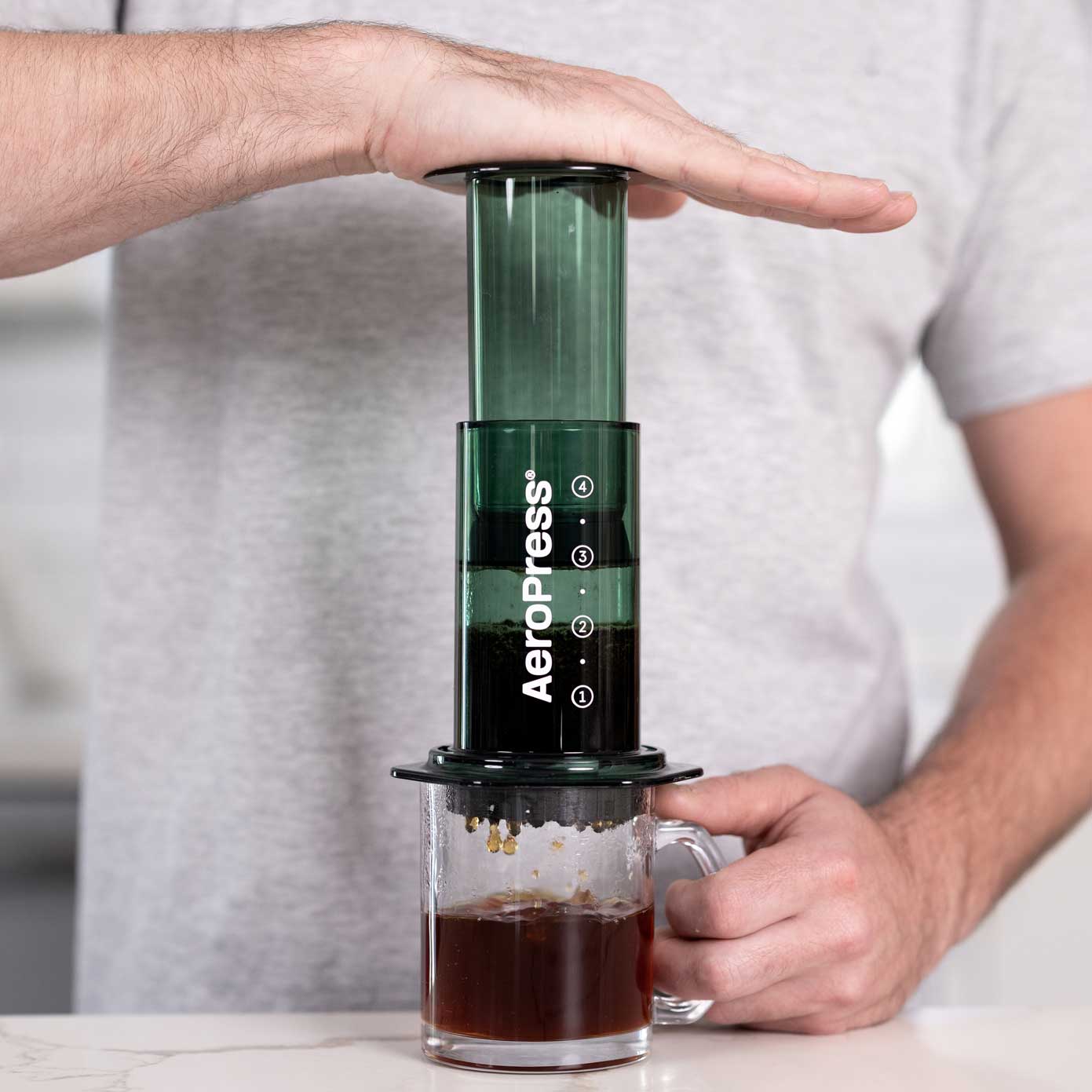 AeroPress Clear Coffee Maker - Green - Coffee Brewer | Altohaus