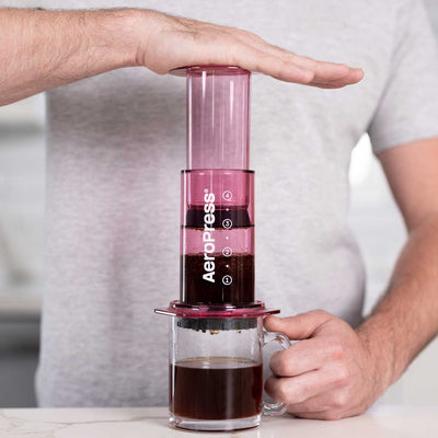 AeroPress Clear Coffee Maker - Pink - Coffee Brewer | Altohaus