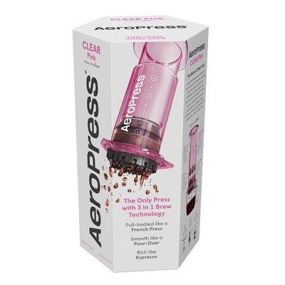 AeroPress Clear Coffee Maker - Pink - Coffee Brewer | Altohaus