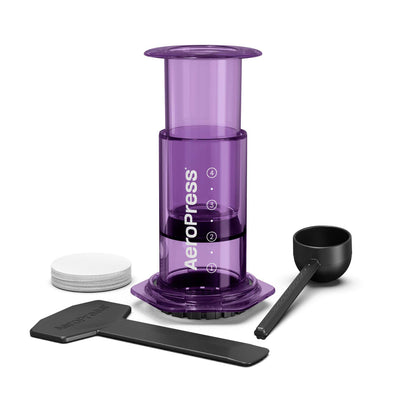 AeroPress Clear Coffee Maker - Purple - Coffee Brewer | Altohaus