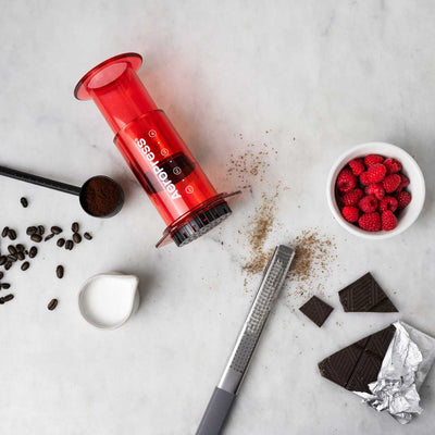 AeroPress Clear Coffee Maker - Red - Coffee Brewer | Altohaus