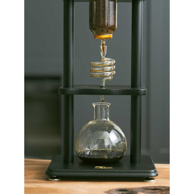Yama Glass Cold Brew Tower – Black Straight Frame – 6–8 Cup (32 oz) - Cold - Brewer | Altohaus