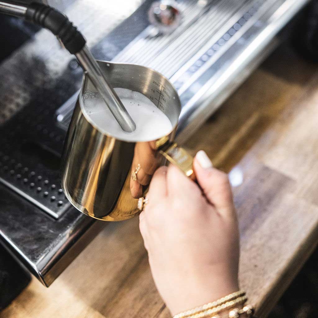 Barista Basics Milk Frothing Pitcher, 12oz, Gold - Milk Pitcher | Altohaus