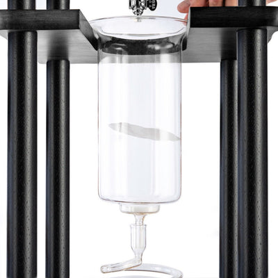 Yama Glass Cold Brew Tower – Black Straight Frame – 25 Cup (100 oz) - Cold - Brewer | Altohaus