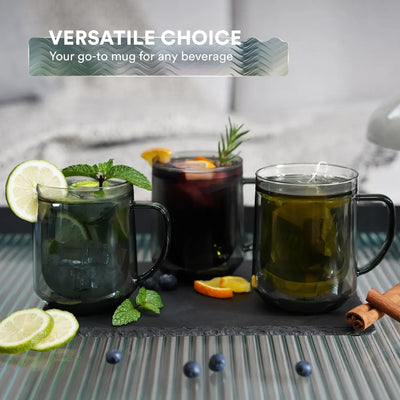 Double Wall Mug - 500ml/17oz (Set of 2) - Cups & Drinkware | Altohaus