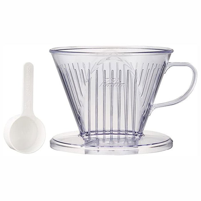 Kalita Style 103 Wide Brim Coffee Dripper - Clear Plastic - Pour - Over Dripper | Altohaus