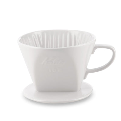 Kalita Style 102 Ceramic Coffee Dripper - White - Pour - Over Dripper | Altohaus