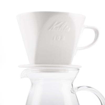 Kalita Style 102 Ceramic Coffee Dripper - White - Pour - Over Dripper | Altohaus