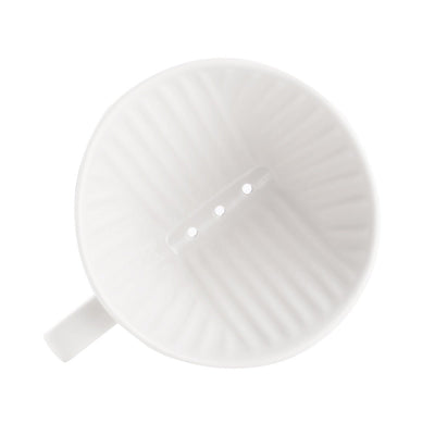 Kalita Style 102 Ceramic Coffee Dripper - White - Pour - Over Dripper | Altohaus
