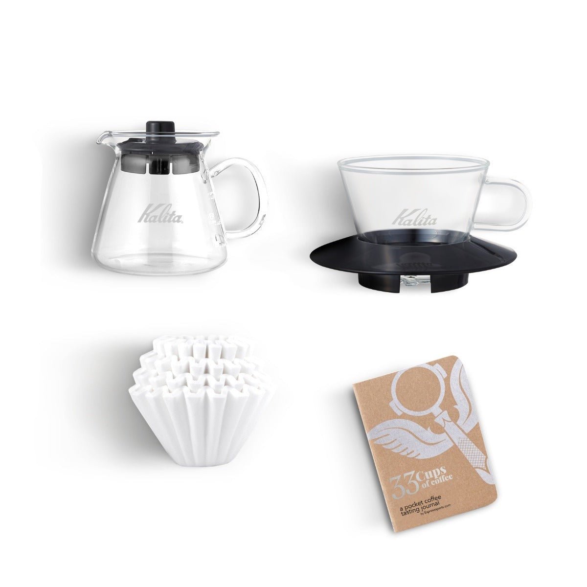 Kalita Wave 155 Pro Pour Over Coffee Kit - Glass - Pour - Over Kit | Altohaus