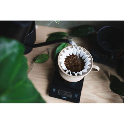 Kalita MINO Ceramic Dripper 185 - Sand Beige - Pour - Over Dripper | Altohaus