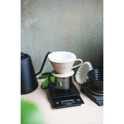 Kalita MINO Ceramic Dripper 185 - Sand Beige - Pour - Over Dripper | Altohaus