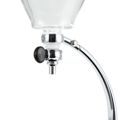 Yama Glass Silverton Brewer w/ Black Base & Silver Accents - Brewers & Pour - Over | Altohaus