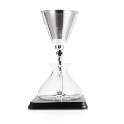 Yama Glass Silverton Brewer w/ Black Base & Silver Accents - Brewers & Pour - Over | Altohaus