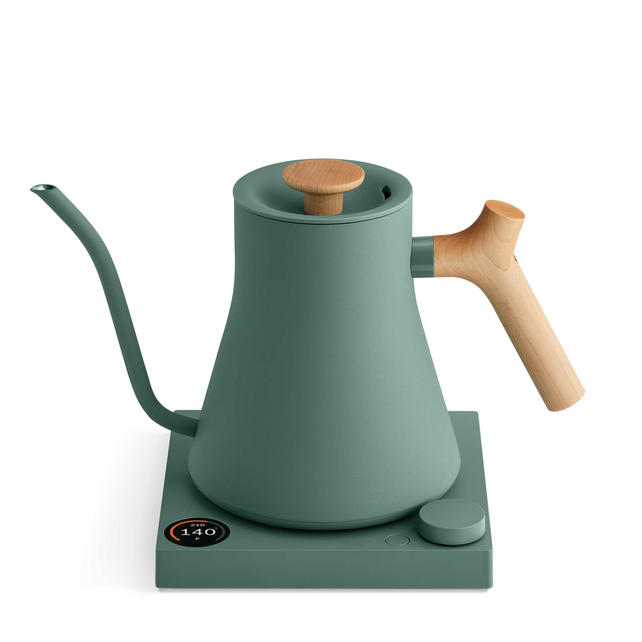 Fellow Stagg EKG Pro Electric Kettle - Smoke Green w/ Maple - Brewers & Pour - Over | Altohaus