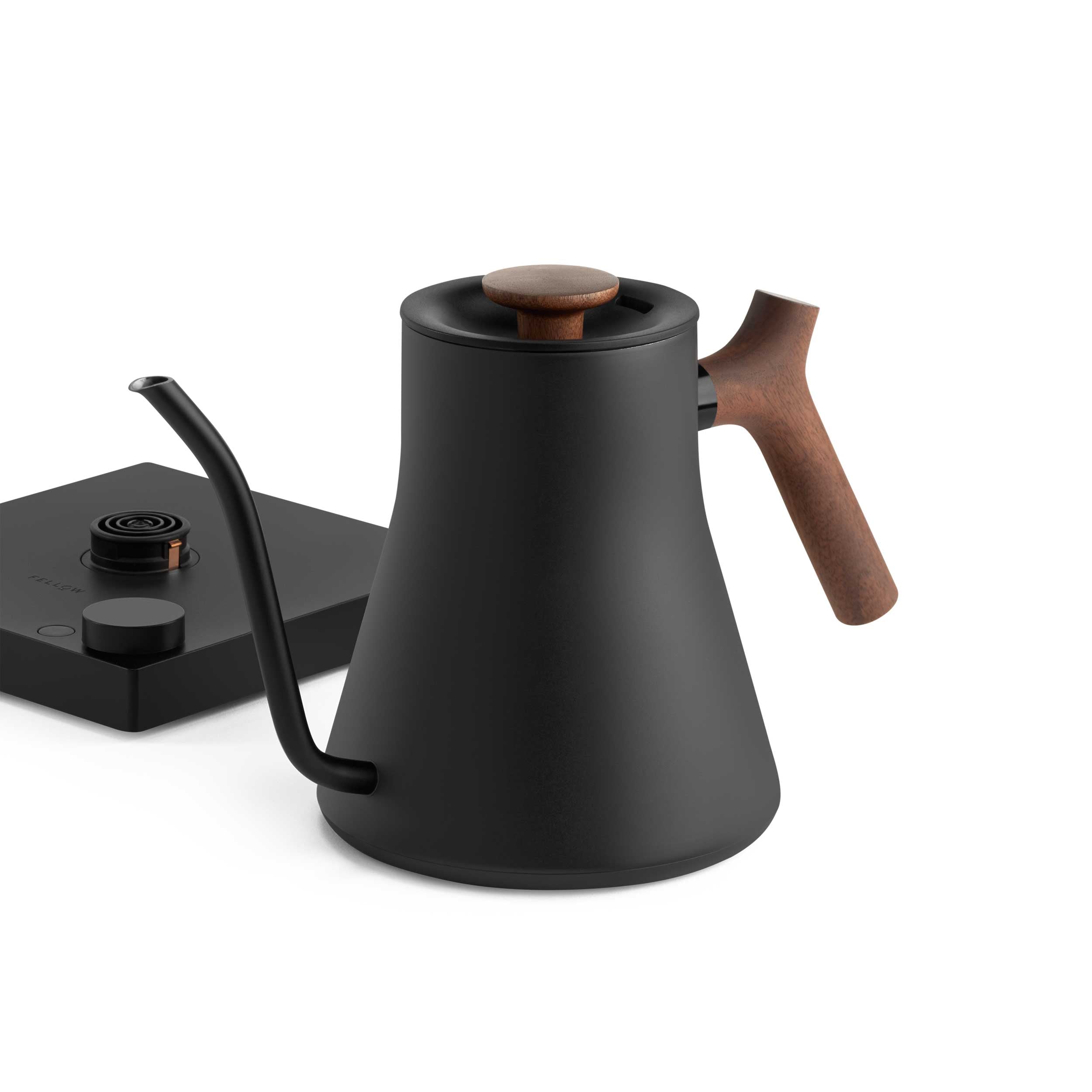 Fellow Stagg EKG Pro Electric Kettle - Matte Black w/ Walnut - Brewers & Pour - Over | Altohaus