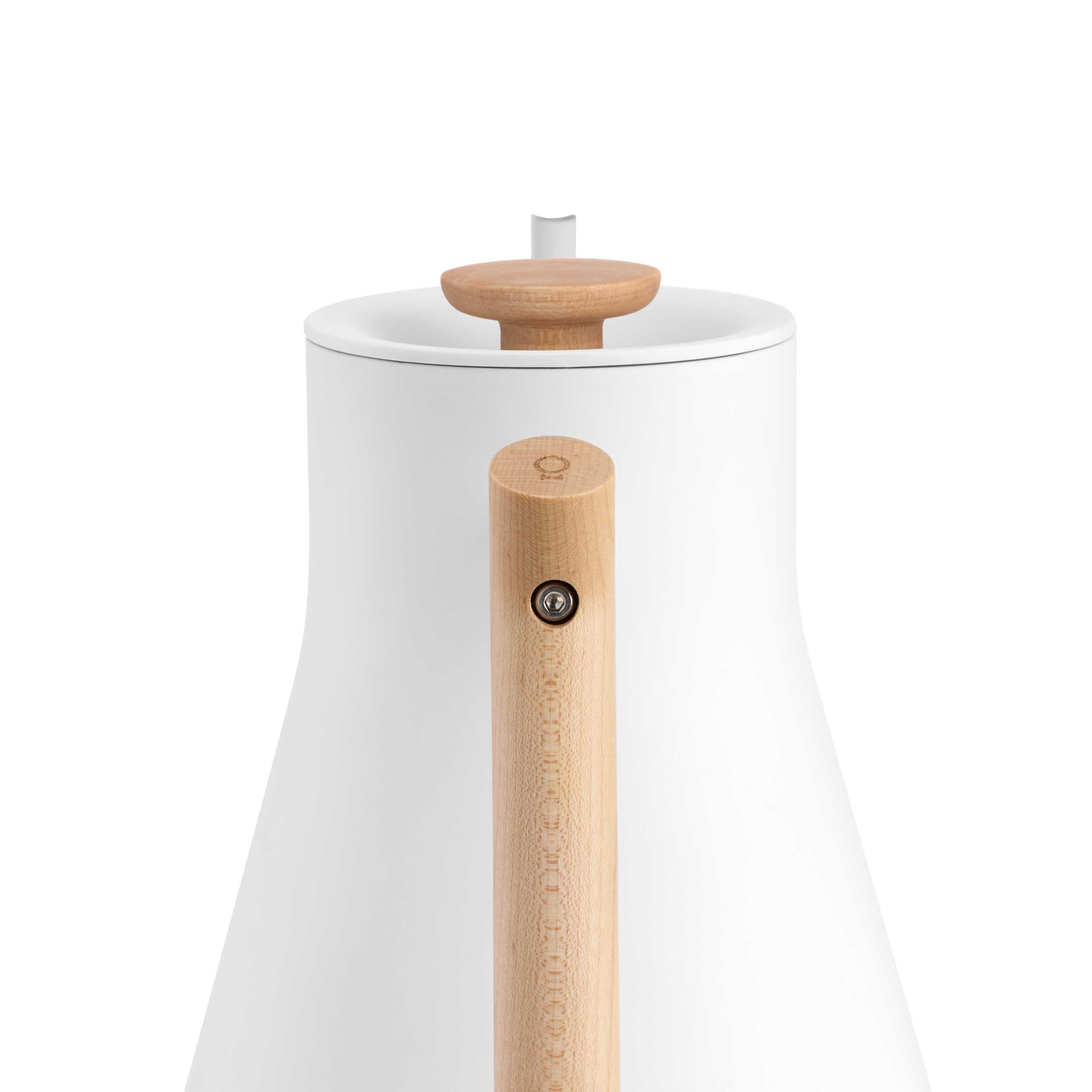 Fellow Stagg EKG Pro Electric Kettle - Matte White w/ Maple - Brewers & Pour - Over | Altohaus