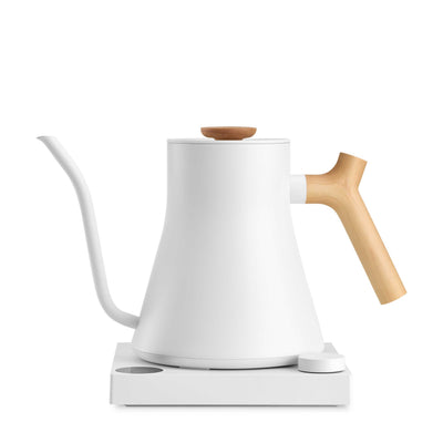 Fellow Stagg EKG Pro Electric Kettle - Matte White w/ Maple - Brewers & Pour - Over | Altohaus