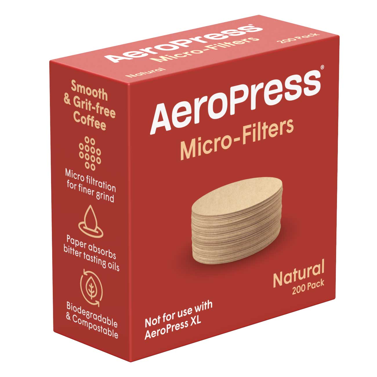 AeroPress Standard Natural Paper Micro - Filters (200 ct) - Paper Filter | Altohaus