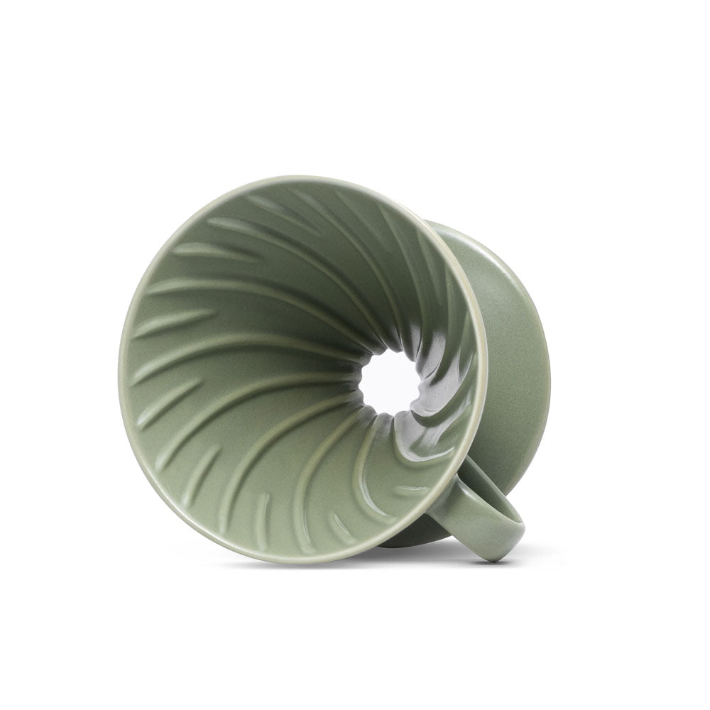 V60 Ceramic Coffee Dripper 02 - Oil Green - Pour - Over Dripper | Altohaus