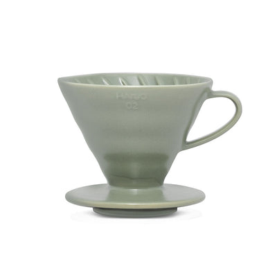 V60 Ceramic Coffee Dripper 02 - Oil Green - Pour - Over Dripper | Altohaus