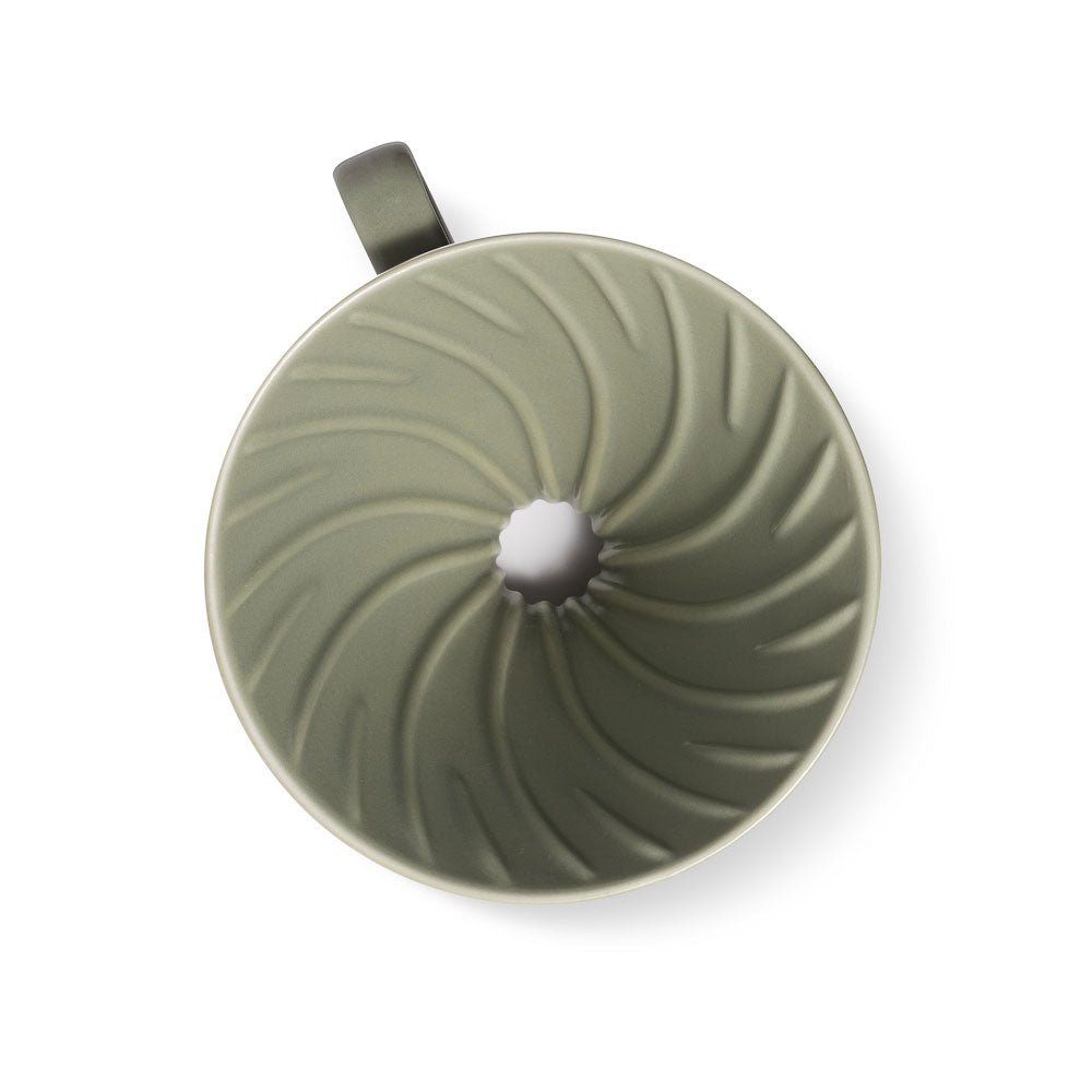 V60 Ceramic Coffee Dripper 02 - Oil Green - Pour - Over Dripper | Altohaus