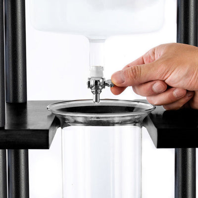 Yama Glass Cold Brew Tower – Black Straight Frame – 25 Cup (100 oz) - Cold - Brewer | Altohaus