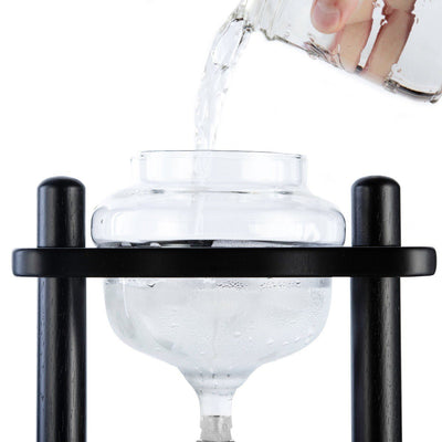 Yama Glass Cold Brew Tower – Black Straight Frame – 6–8 Cup (32 oz) - Cold - Brewer | Altohaus